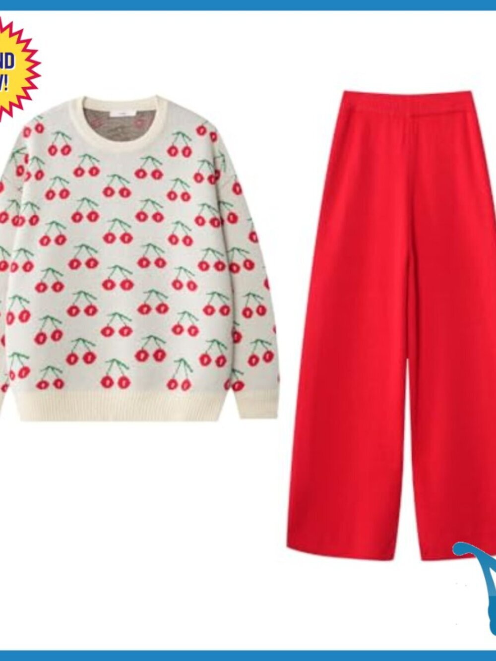 3-Piece Coord Set with Ruched Top, Wide Leg Pants & Shorts, Size Small - Picture 2 of 7